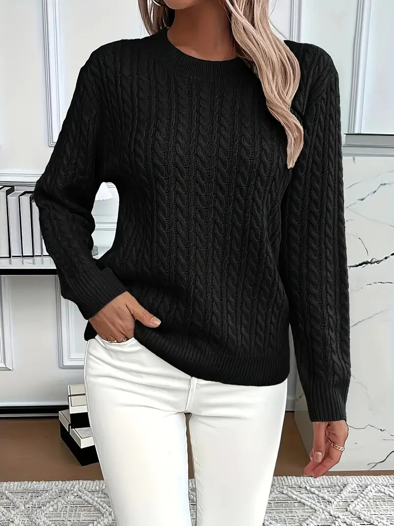 Sophia | Classic Cable Knit Jumper