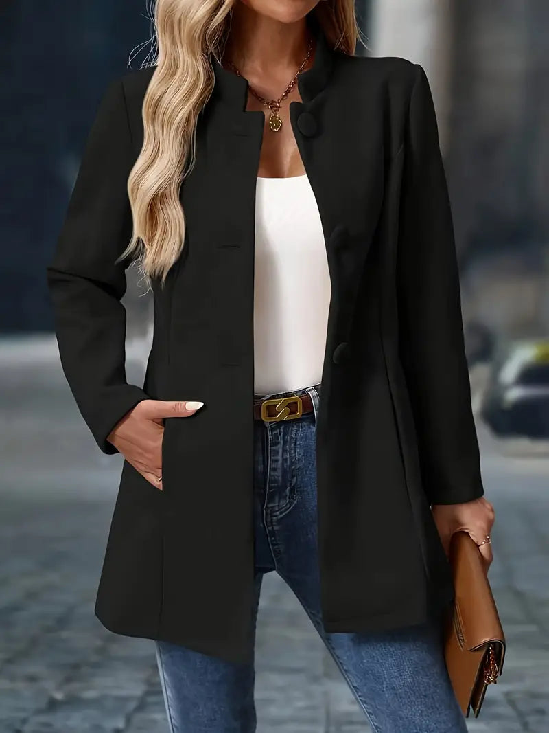 Maria | Refined Open-Front Tailored Coat