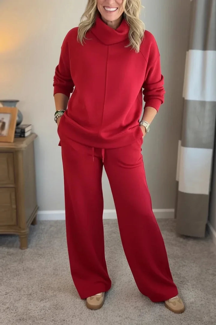 Amelia | Sophisticated Turtleneck Tailored Travel Set