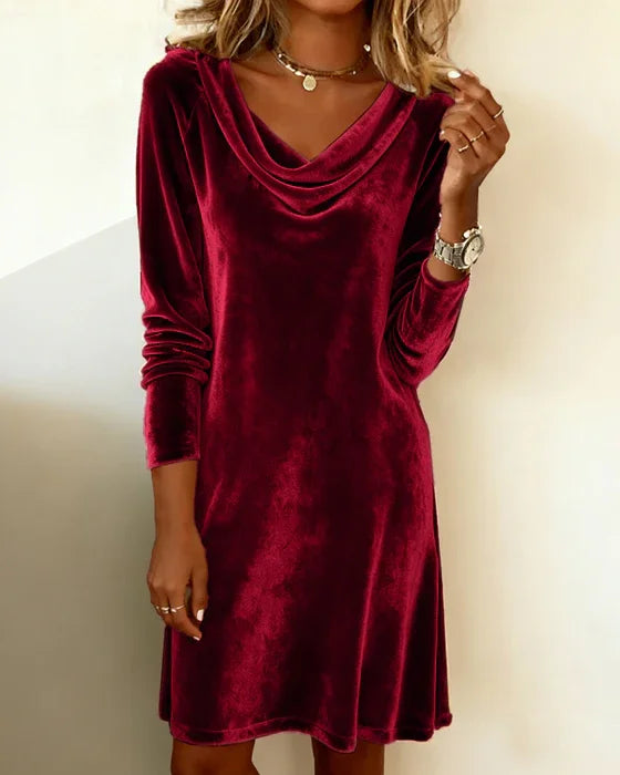 Elena | Soft Draped Silhouette Mini Dress