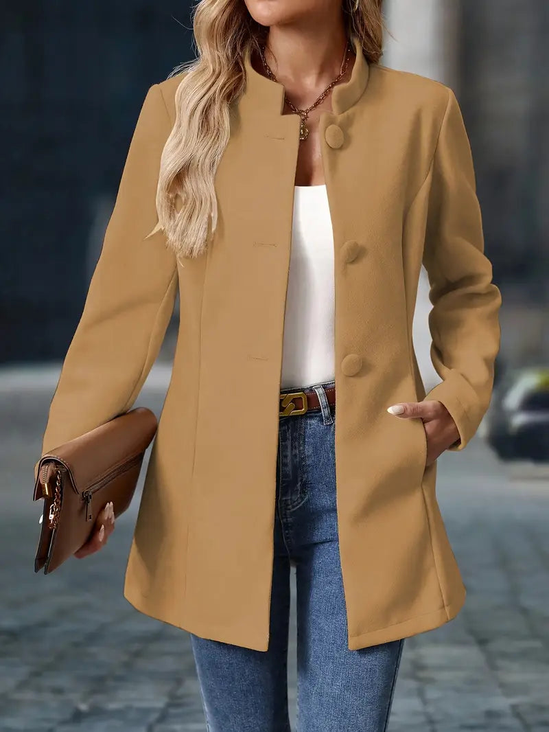 Maria | Refined Open-Front Tailored Coat