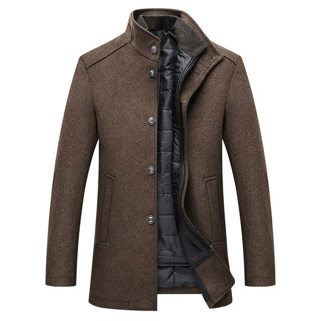 Robert | Elegant Stand Collar Coat