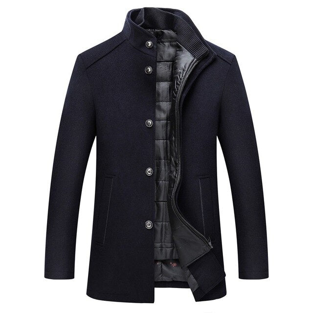 Robert | Elegant Stand Collar Coat