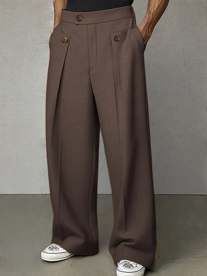 Daniel | Relaxed Wide-Leg Tailored Trousers