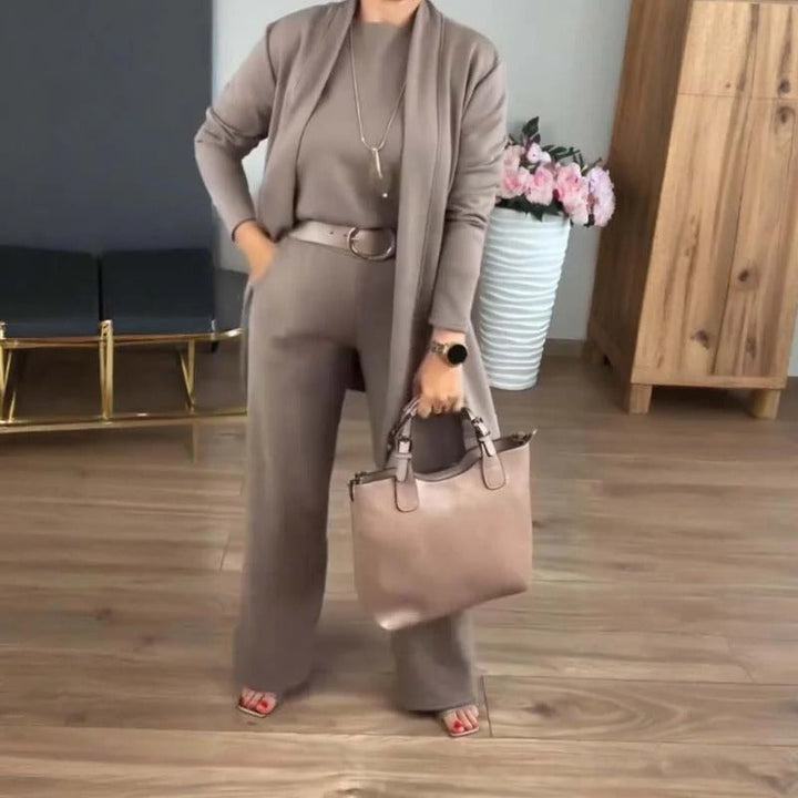 Gabriela | Elegant Three-Piece Cardigan Set