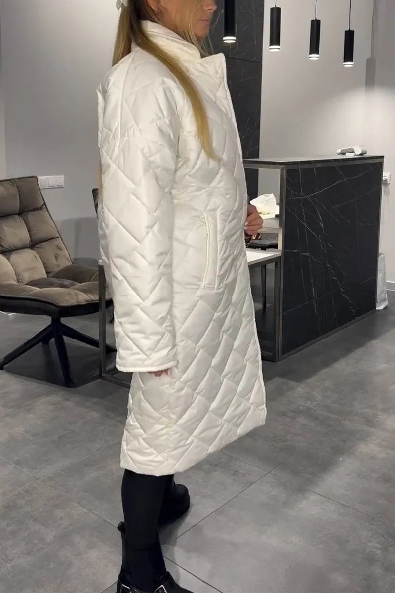 Elara | Reversible Diamond Quilted Coat