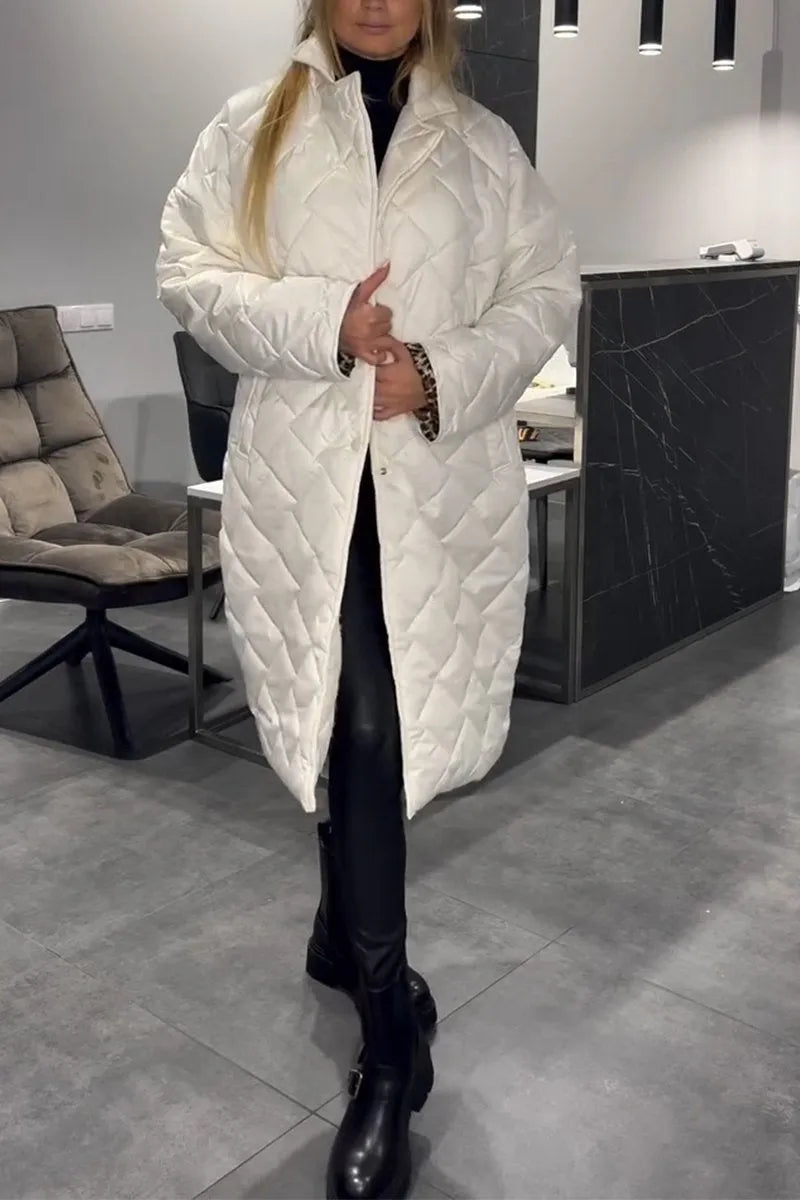 Elara | Reversible Diamond Quilted Coat