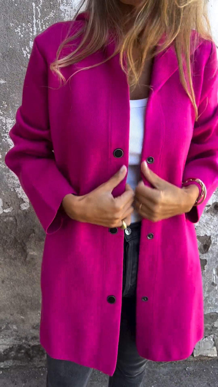 Clara | Soft Hooded Button Jacket
