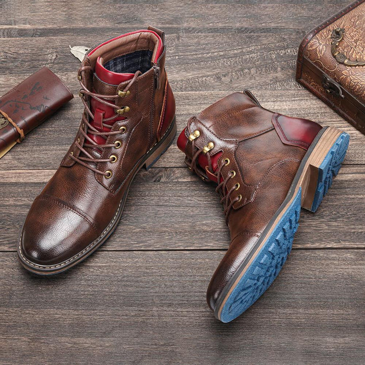 Lucas | Classic Lace-Up Oxford Ankle Boots