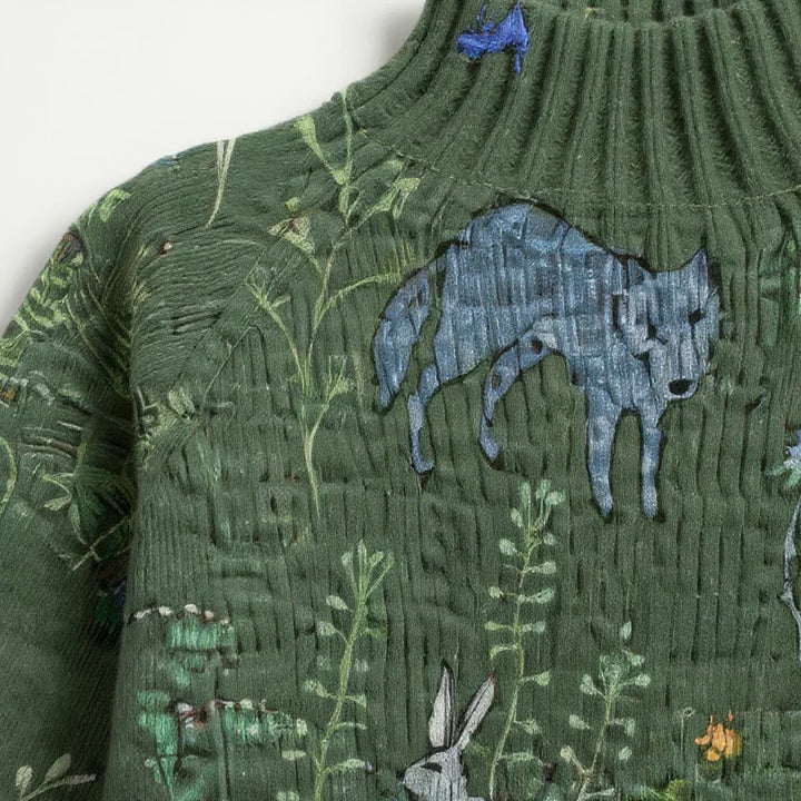 Willow | Cozy Forest Knit Sweater