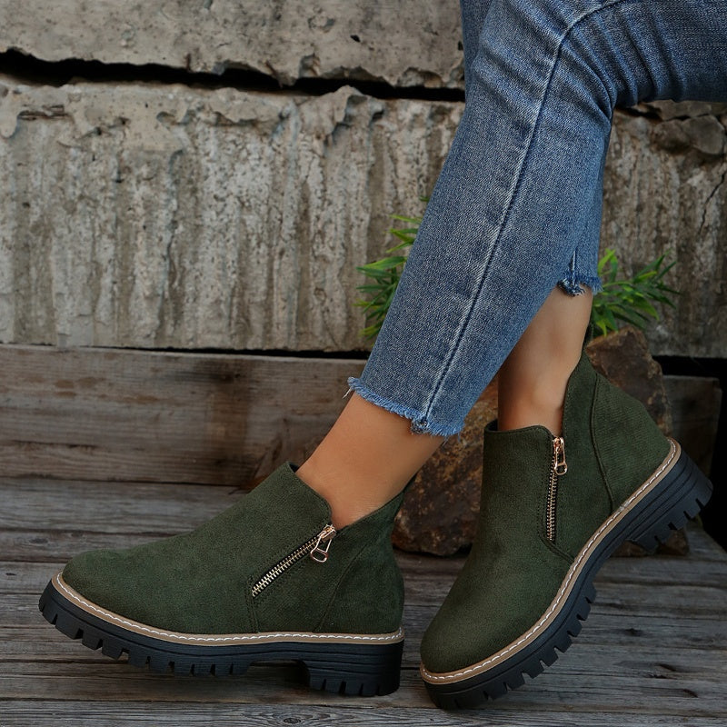 Eliza | Classic Zip-Detail Ankle Boots