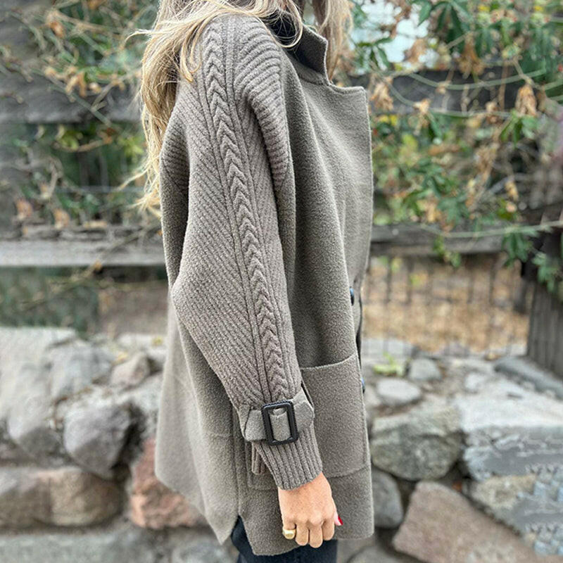 Quinn | Elegant Mid-Length Double-Breasted Coat