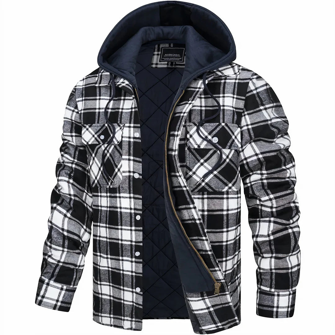 Hudson | Heritage Check Wool-Blend Coat