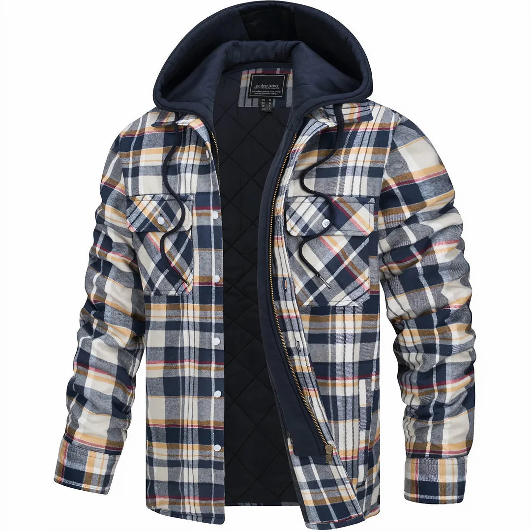 Hudson | Heritage Check Wool-Blend Coat