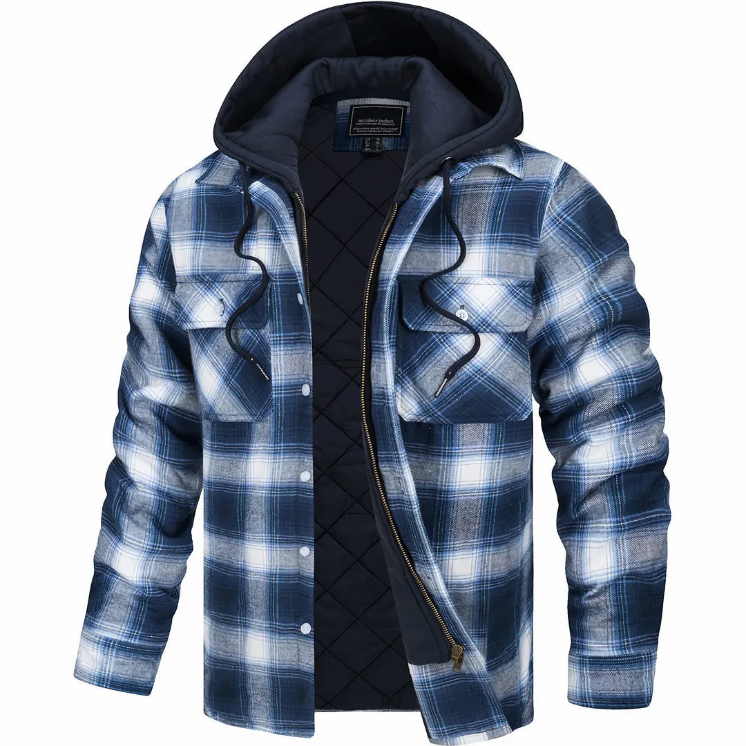 Hudson | Heritage Check Wool-Blend Coat