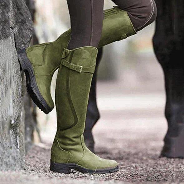 Isla | Classic Tall Buckle Statement Boots